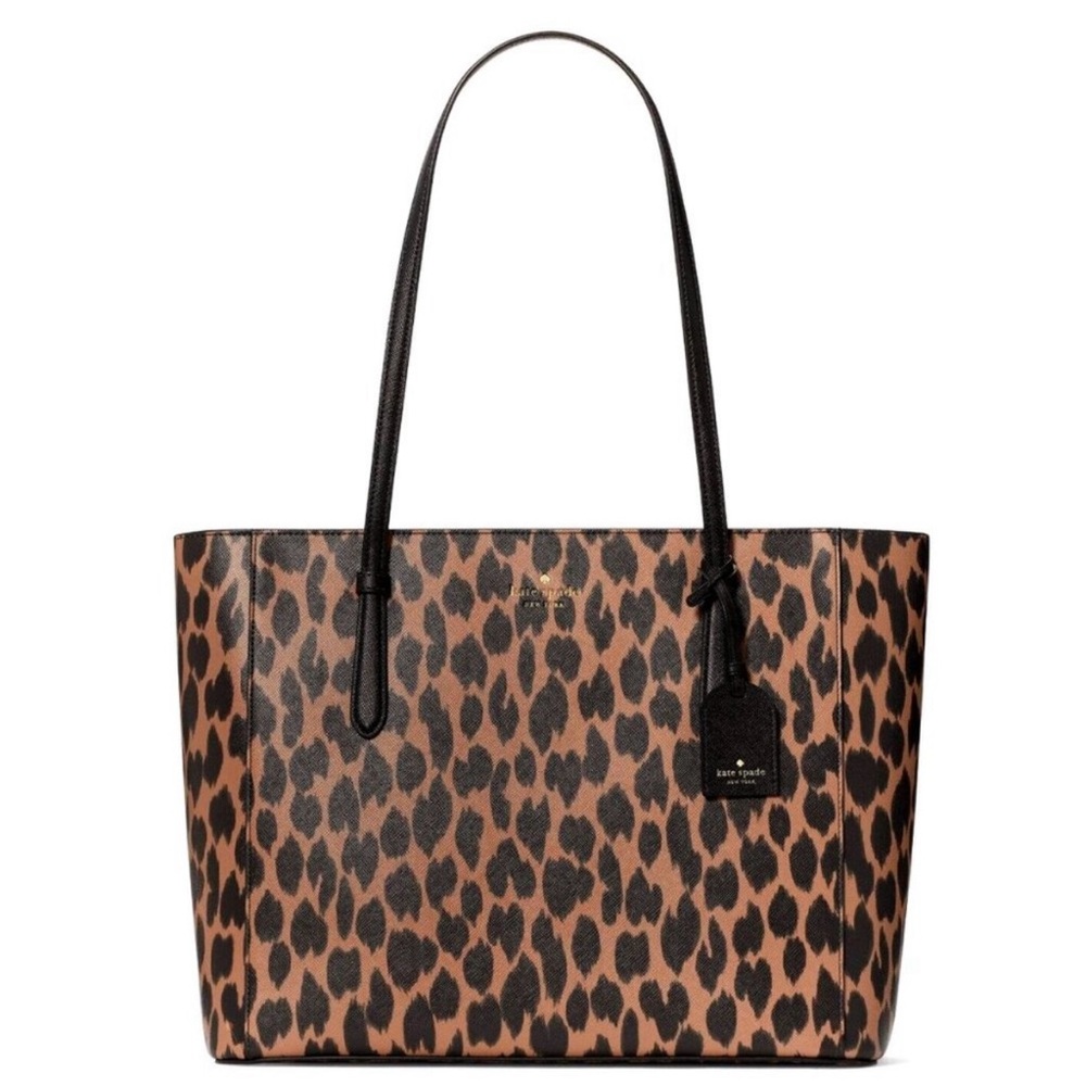 Kate Spade Brown and Black Leopard Print Tote